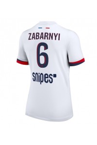 Paris Saint-Germain Illia Zabarnyi #6 Jalkapallovaatteet Naisten Vieraspaita 2025-26 Lyhythihainen